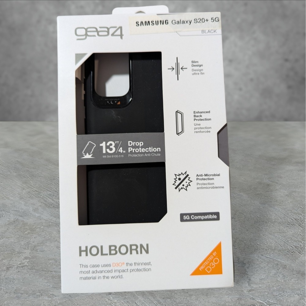 Gear4 Holborn D30 Protection Case for Samsung Galaxy S20+ 5G - Black A7